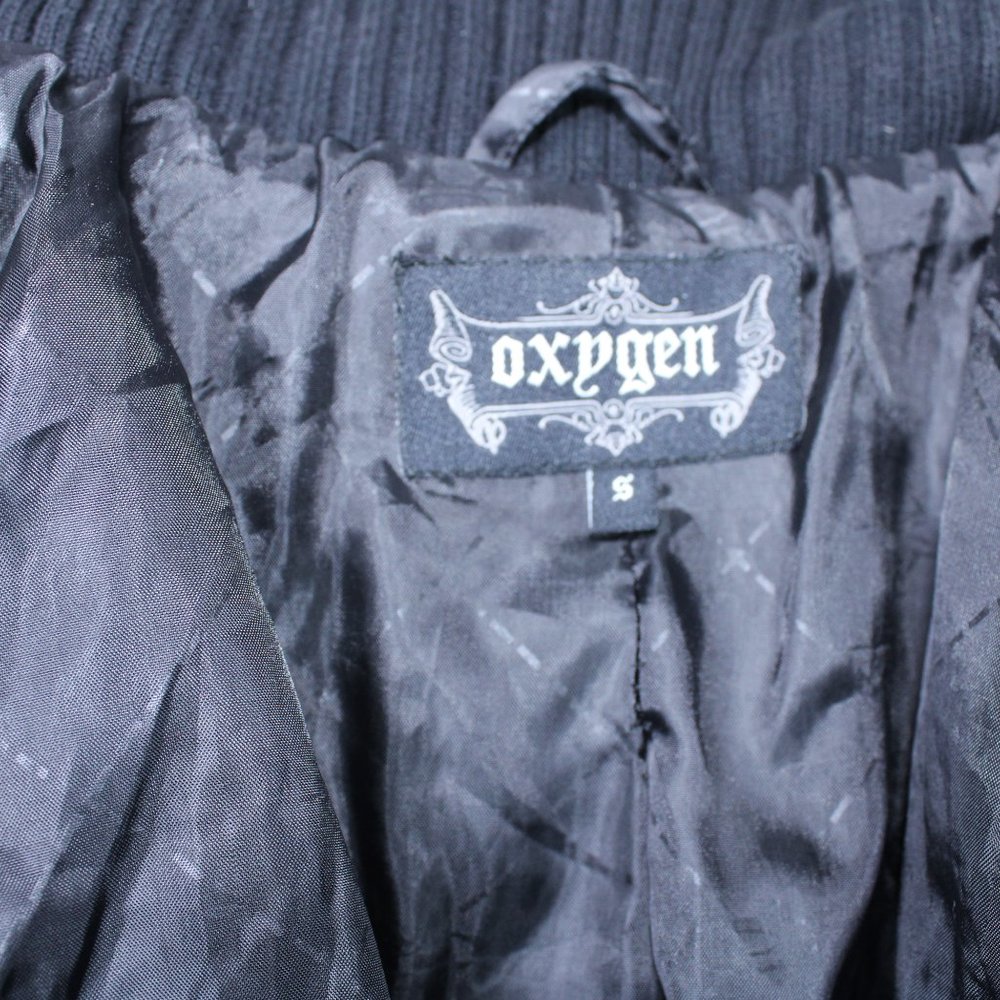 Vintage Oxygen Herringbone Wool Blend Belted Coat Black White Ribbed Collar - Picture 7 of 10